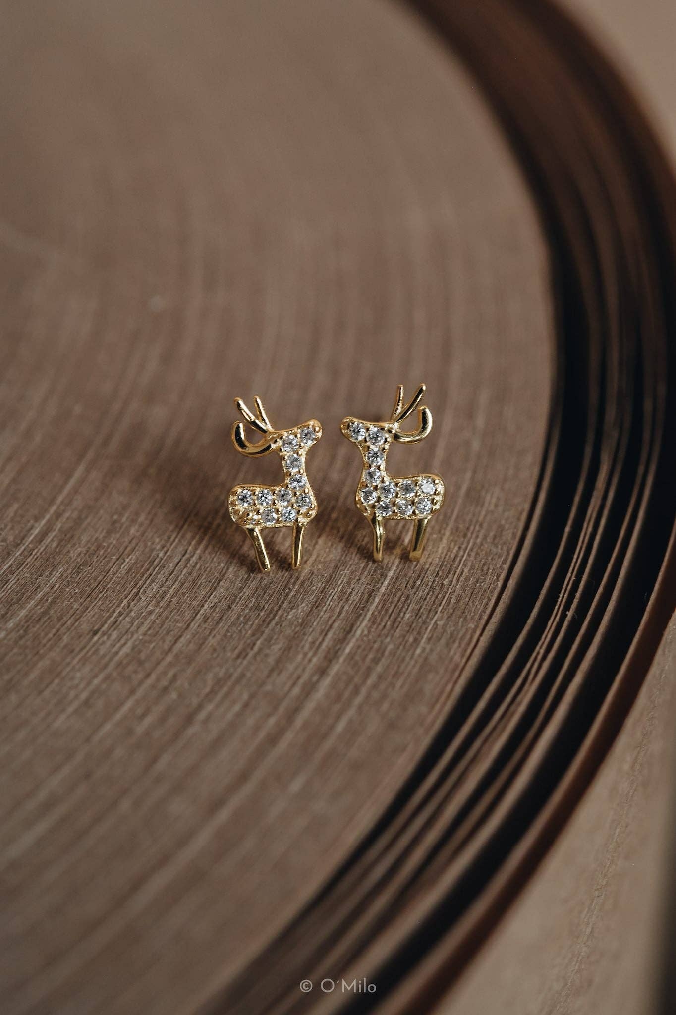 Laudeen | O'Milo | Bambi | Sparkling Reindeer Earrings