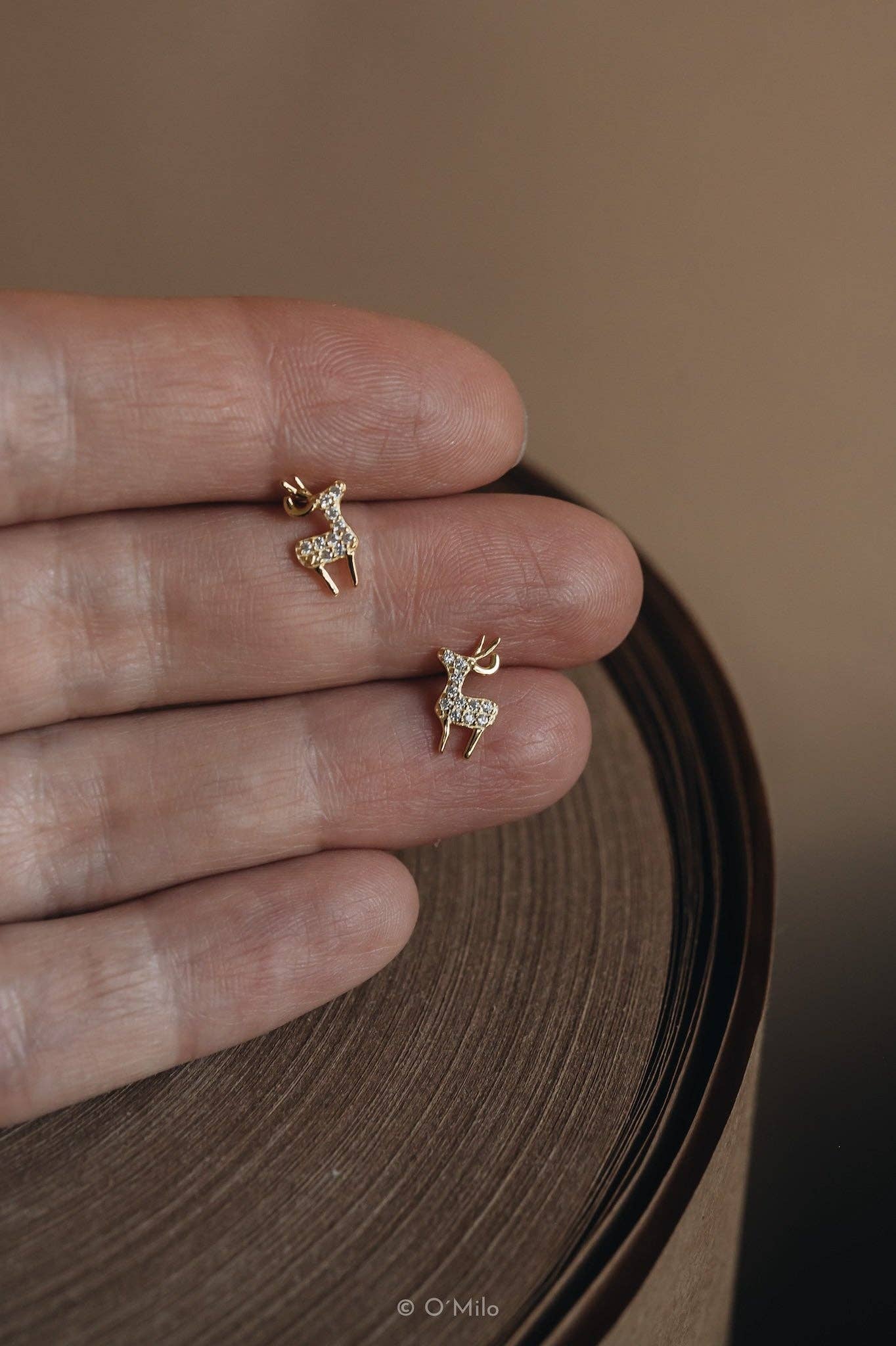 Laudeen | O'Milo | Bambi | Sparkling Reindeer Earrings
