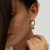 Laudeen | GISEL B | Earrings Rita - 24K Gold Plated