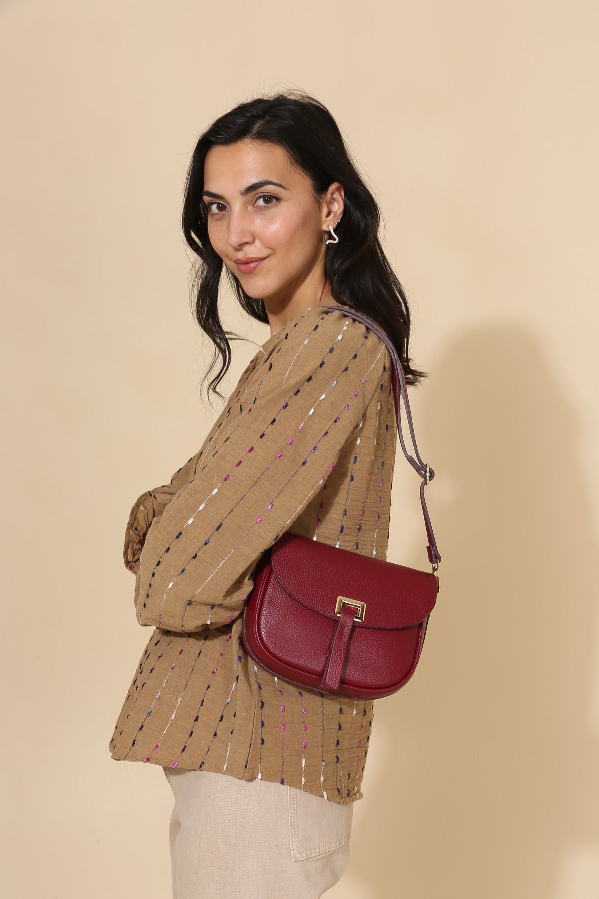 Laudeen | Cherry Paris | FANTINE | Handbag | Bordeaux