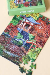 Laudeen | Piecely Puzzles | Kyoto Temple | Mini puzzle | 99 pcs