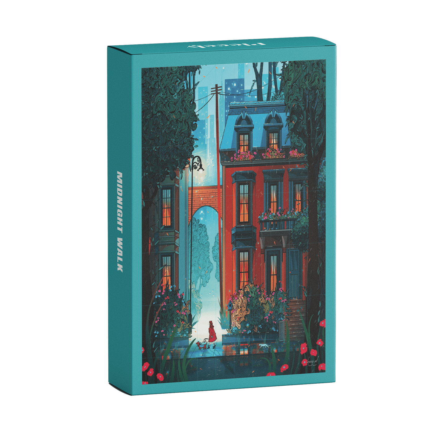 Laudeen | Piecely Puzzles | Midnight Walk | Mini puzzle | 99 pcs