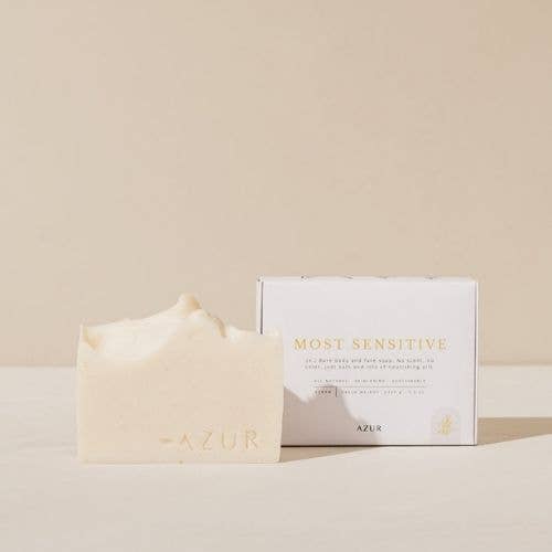 Laudeen | Azur Natural Bodycare | MOST SENSITIVE | Body & face bar | Natural soap