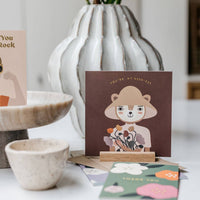 Laudeen | Little Otja | Oak A6 Stand, Display for Cards & Small Prints