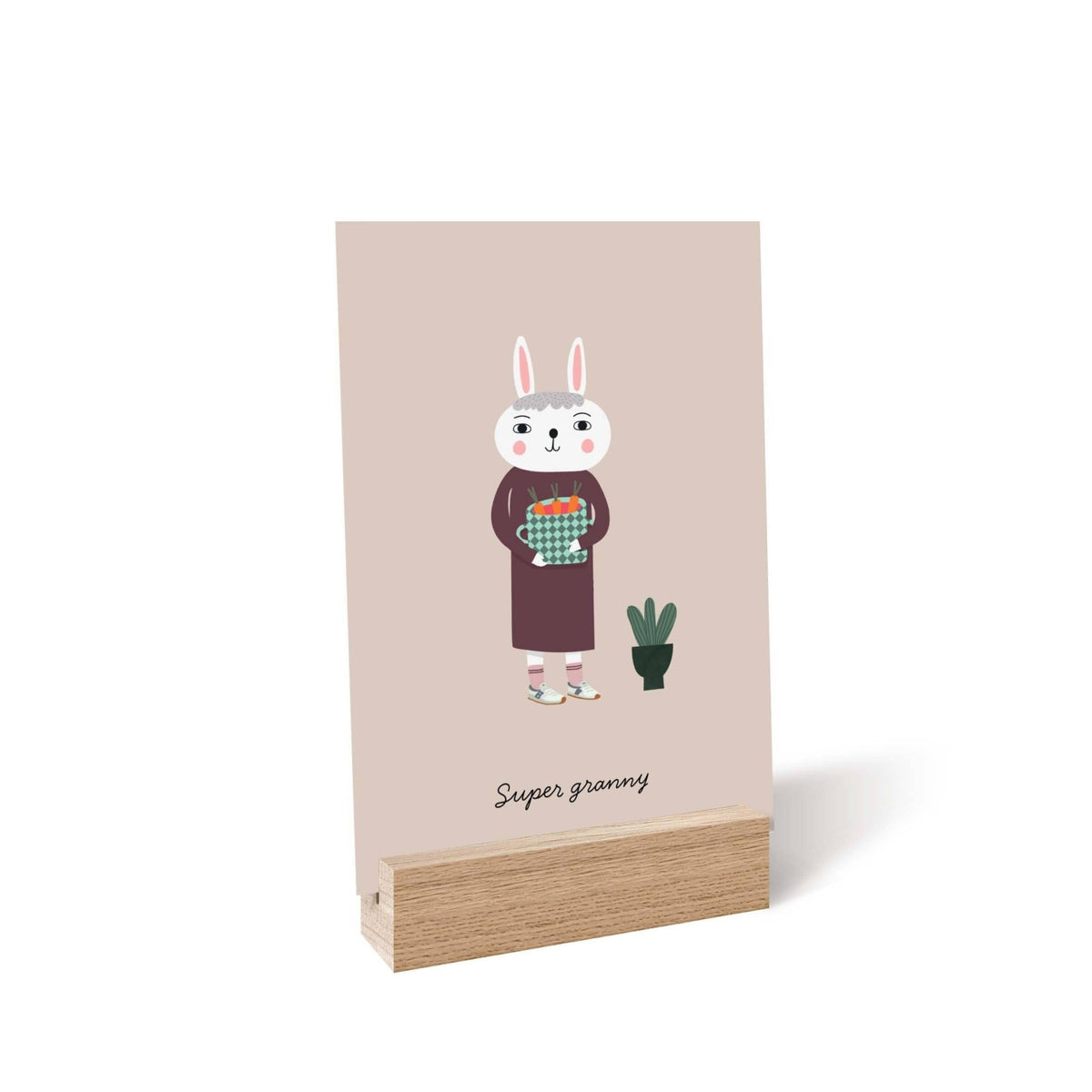 Laudeen | Little Otja | Oak A6 Stand, Display for Cards & Small Prints