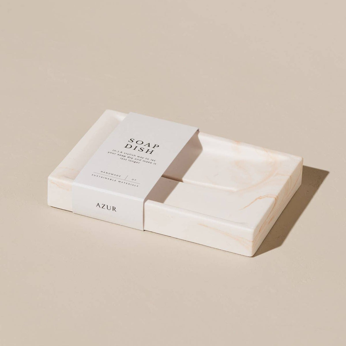 Laudeen | Azur Natural Bodycare | SOAP DISH | Marble