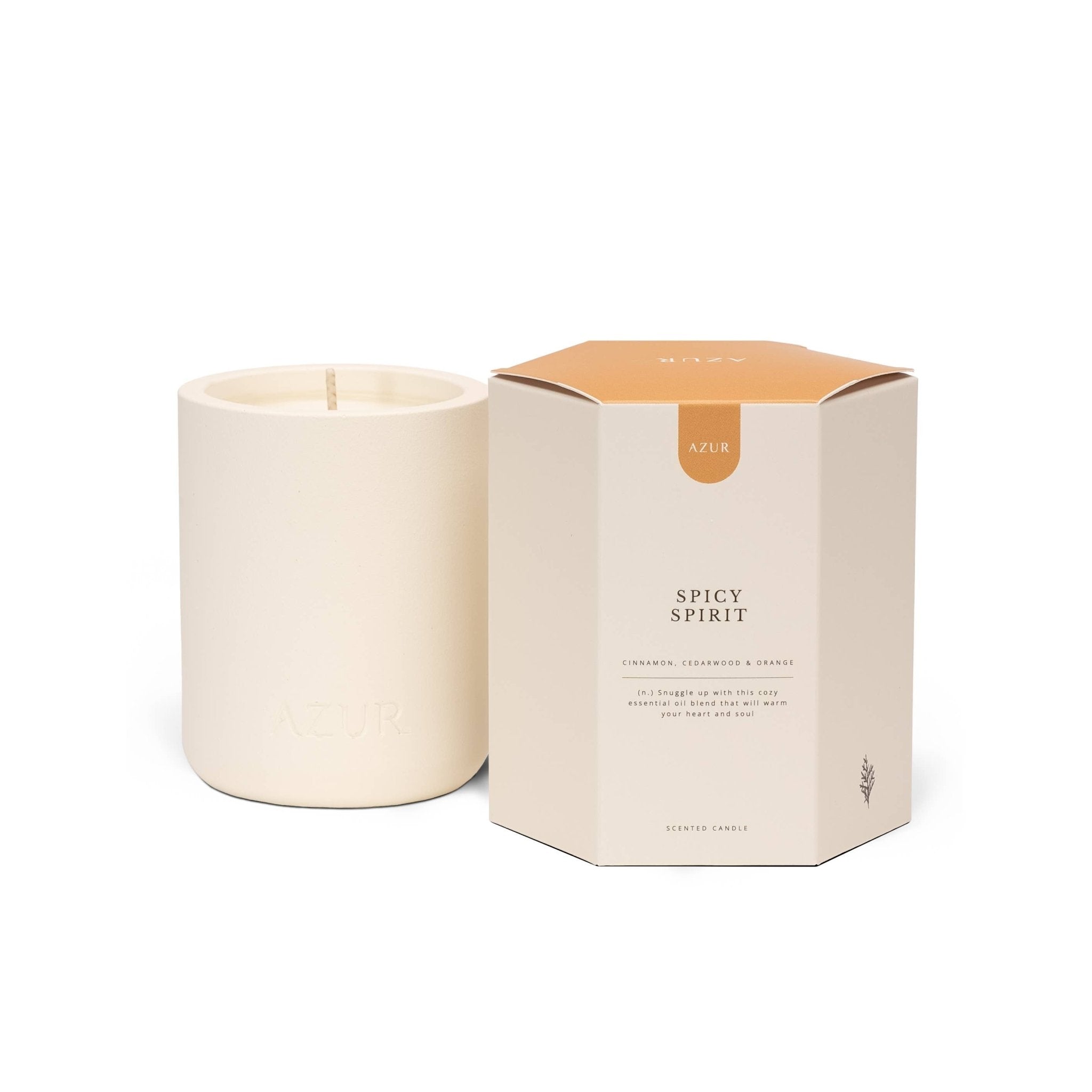 Laudeen | Azur Natural Bodycare | Spicy Spirit | Natural soy wax candle | Essential oils