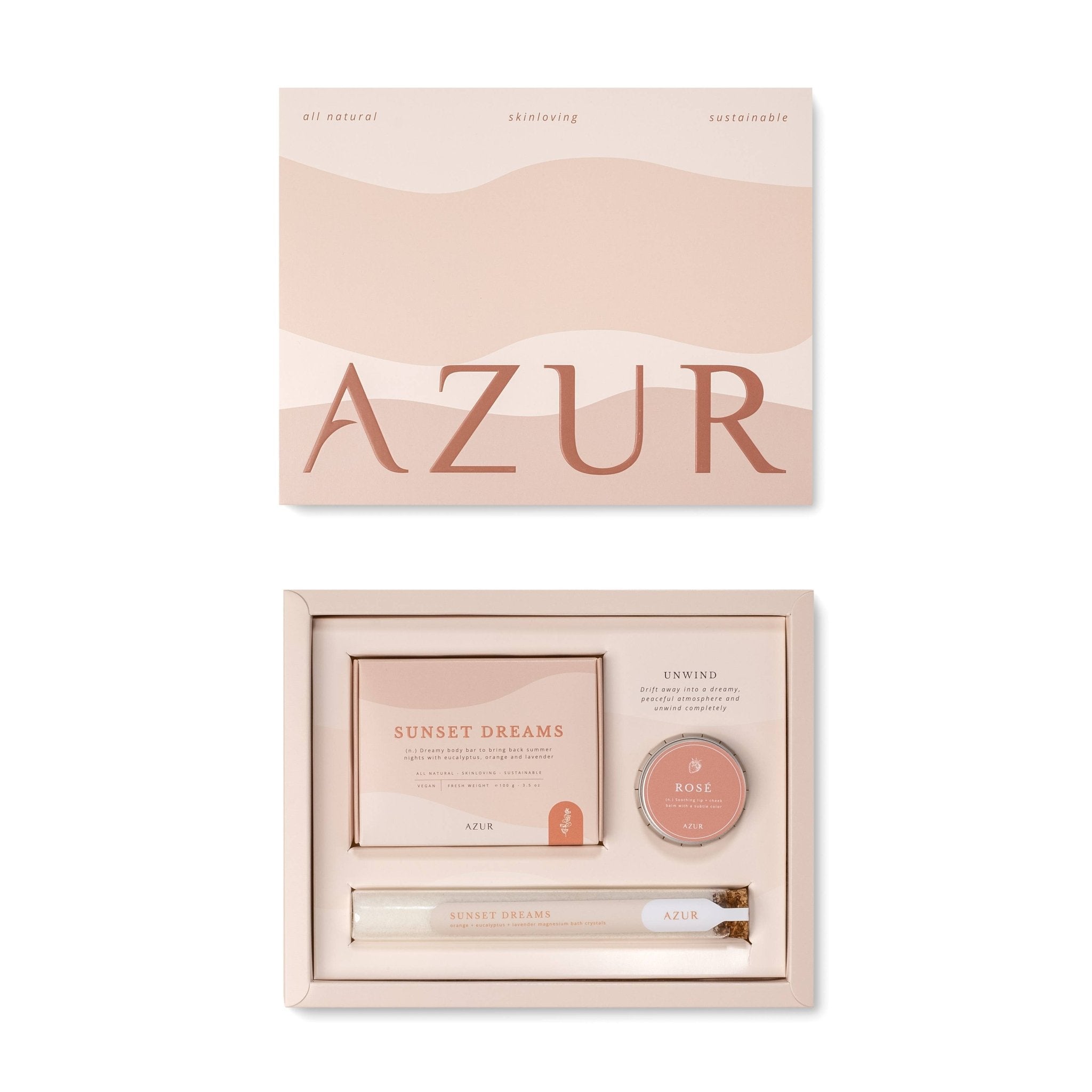 Laudeen | Azur Natural Bodycare | UNWIND | Gift set