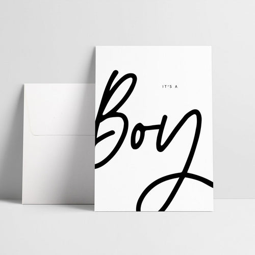 Laudeen - Boy - Folding postcard - LOVE IS THE NEW BLACK