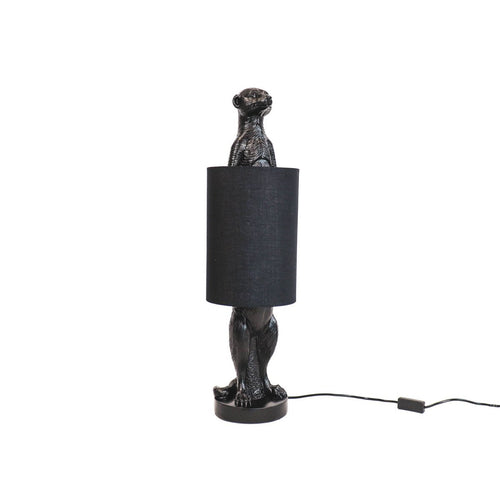 Laudeen - HV Meerkat Lamp - Black - 20x70x20cm - incl. lampshade - HOUSEVITAMIN