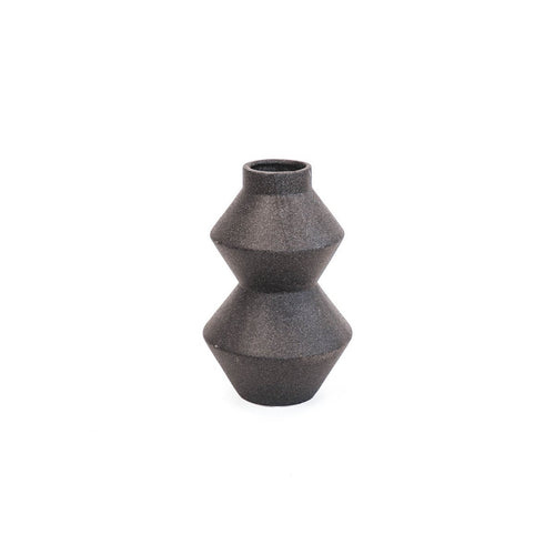 Laudeen - HV Organic Shape Vase - Black-13x13x22 - HOUSEVITAMIN