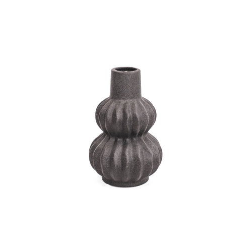Laudeen - HV Organic Shape Vase - Black -15x15x24 - HOUSEVITAMIN