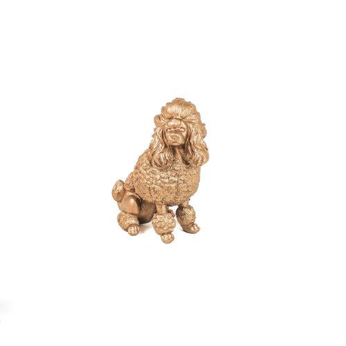 Laudeen - HV Poodle Dog- Gold- 21.5x13x26.5 cm - HOUSEVITAMIN