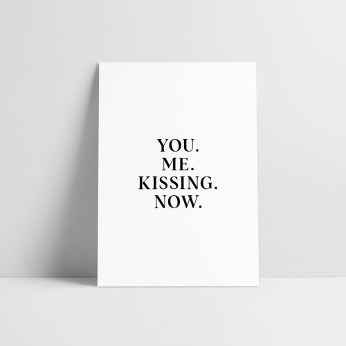Laudeen - Kissing - Postcard - LOVE IS THE NEW BLACK