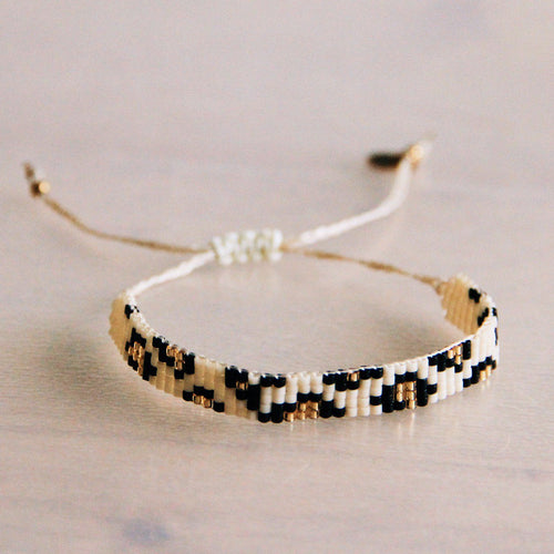 Laudeen - Weaving bracelet leopard - BAZOU