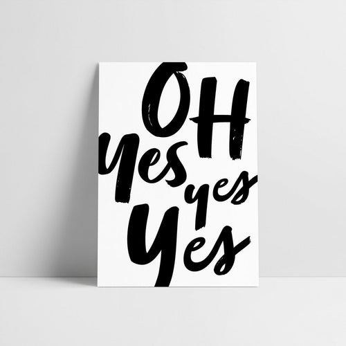 Laudeen - Yes Yes Yes - Postcard - LOVE IS THE NEW BLACK